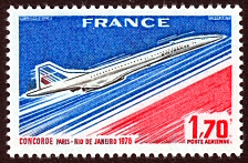 Image du timbre Concorde Paris-Rio de Janeiro 1976