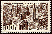Image du timbre Vue aérienne de Lille