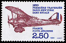 1930 Première  traversée<br />Paris-New-York sans escale
