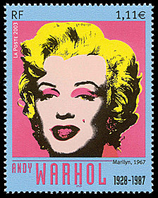 Image du timbre Andy Warhol 1928-1987-«Marilyn» 1967