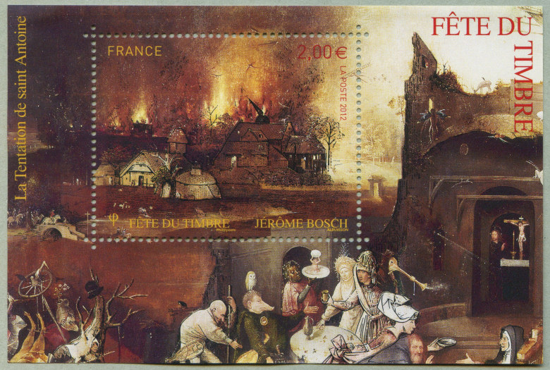Image du timbre Jérôme Bosch: «La tentation de Saint Antoine»