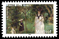 Image du timbre Berthe Morisot-«La chasse aux papillons» 1874