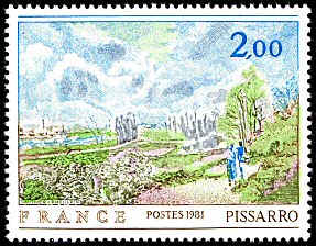 Camille Pissarro 1830-1903<BR>«La sente du chou» 1878<BR> Musée de la Chartreuse (Douai)