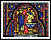Le timbre de la Sainte-Chapelle de 1966Vitrail «Le baptême de Cyriaque»