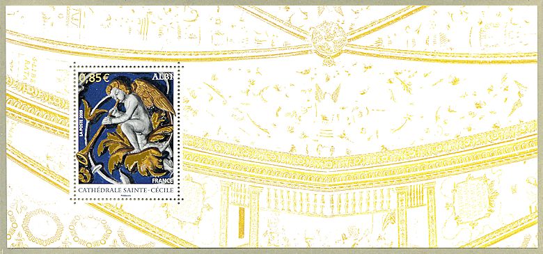 Image du timbre Cathédrale Sainte Cécile d'Albi - L'ange musicien