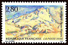 Image du timbre La Montagne Sainte Victoire