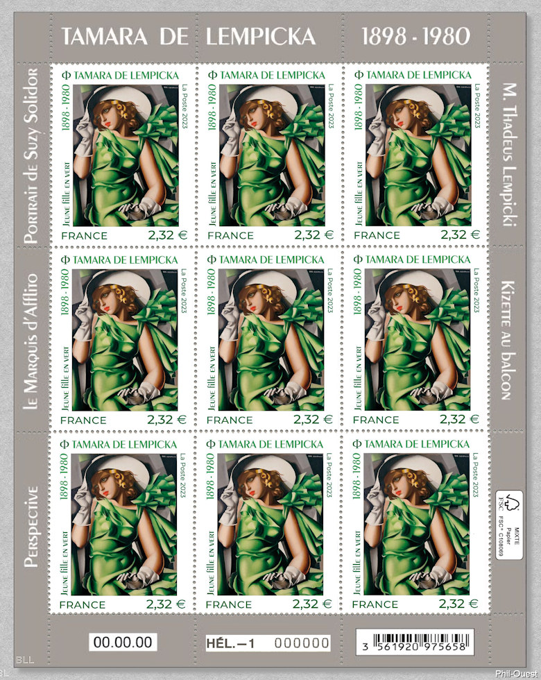 Tamara de Lempicka 1898-1980 <br /> Jeune fille en vert