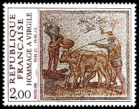 Image du timbre Hommage à Virgile (70 av JC - 19 av JC)