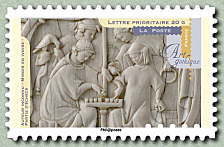 Image du timbre Miroir en ivoire - Partie d'échecs