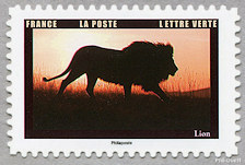 Image du timbre Lion