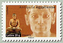 Image du timbre Antiquité égyptienne-Scribe assis (IVe dynastie)