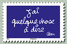 Image du timbre J'ai quelque chose à dire