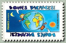 Image du timbre Bonnes vacances autour du globe