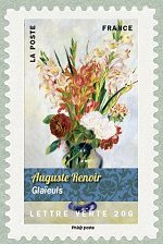 Image du timbre Auguste Renoir-Glaïeuls