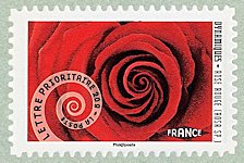 Image du timbre Rose rouge (Rosa SP.)
