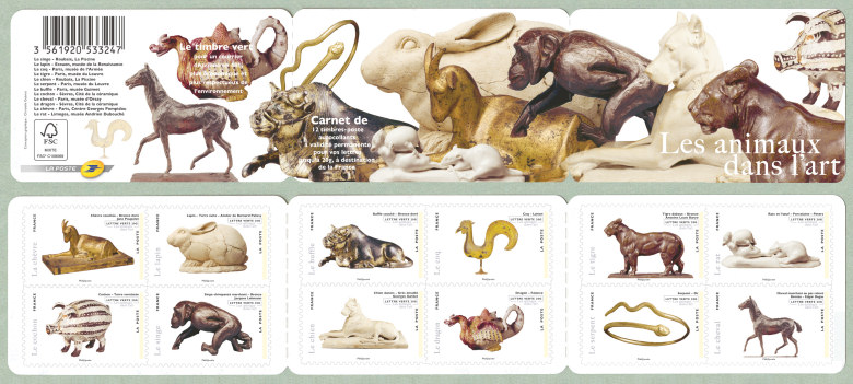Image du timbre Les animaux dans l'art