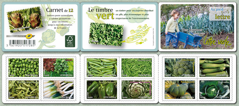 Carnet « Des légumes pour une lettre verte »