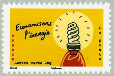 Image du timbre Economisons l'énergie
