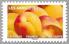 Image du timbre Les abricots