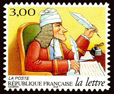 Voltaire<br />timbre auto-adhésif