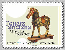 Image du timbre Cheval à roulettes