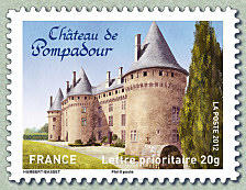 Image du timbre Le Château de Pompadour