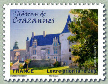 Image du timbre Château de Crazannes