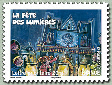 Image du timbre La fête des lumières de Lyon