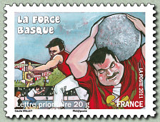 Image du timbre La force basque