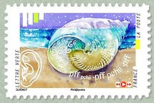 Image du timbre Le bruit de la mer dans un coquillage
