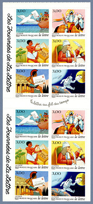 Image du timbre Bande «la lettre au fil du temps»