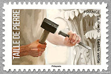 Image du timbre Taille de pierre