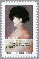 Édouard Manet - La femme au chapeau noir<br />Portrait d´Irma Brunner la Viennoise