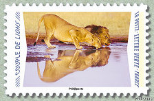 Image du timbre Couple de lions