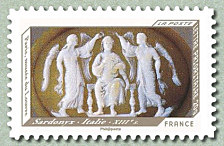 Image du timbre Sardonyx - Italie - XIIIème siècle (Photo)