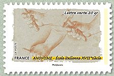 Image du timbre Gestes de la main - Anonyme - Ecole italienne XVIIe siècle