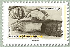 Image du timbre Gestes de la main - Alphonse Legros