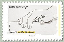 Image du timbre Gestes de la main - Pablo Picasso