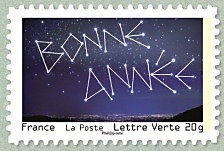Image du timbre  Bonne année en constellation