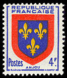 Image du timbre Armoiries d'Anjou