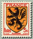 Image du timbre Armoiries de la Flandre
