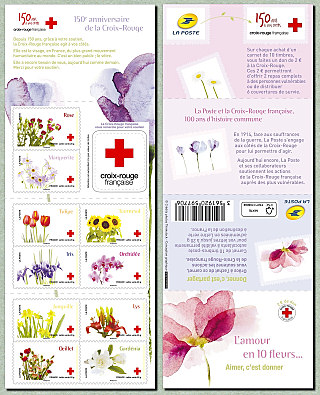 Image du timbre L'amour en 10 fleurs...