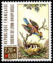 Image du timbre Soierie de Lyon XVIIIe siècle