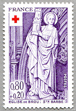 Image du timbre Église de Brou - Sainte Barbe
