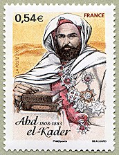 Image du timbre Abd el-Kader  1808-1883