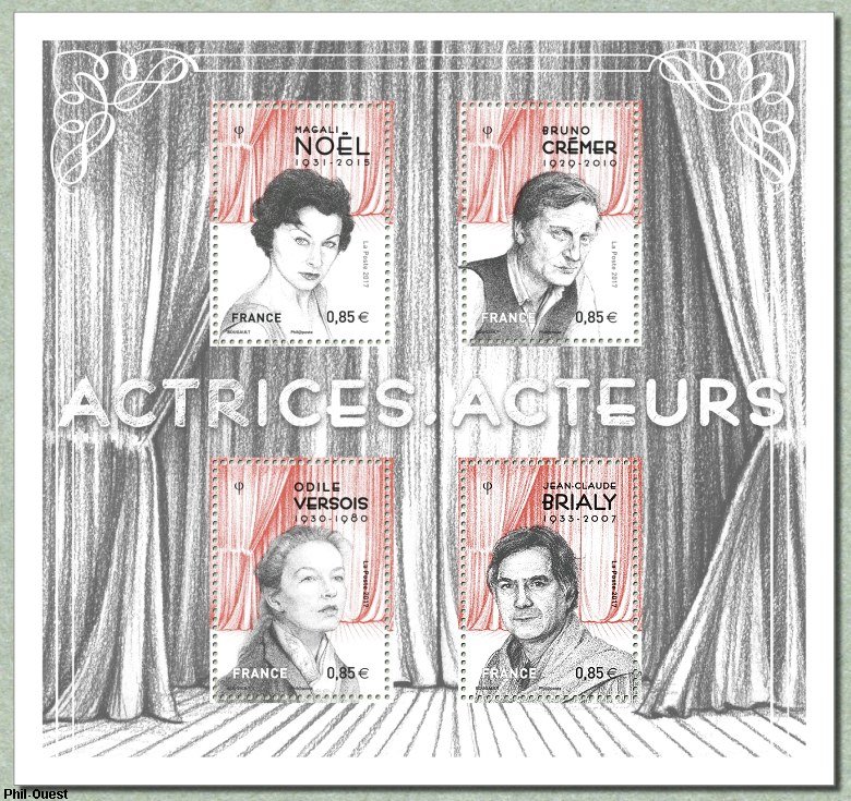 Image du timbre Actrices, acteurs