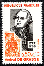 Image du timbre Amiral De Grasse 1722-1788