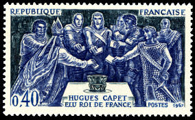Image du timbre Hugues Capet élu Roi de France