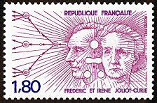 Image du timbre Frédéric et Irène Joliot-Curie