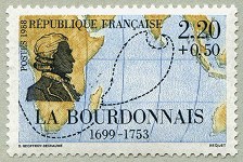 Image du timbre La Bourdonnais 1699-1753
